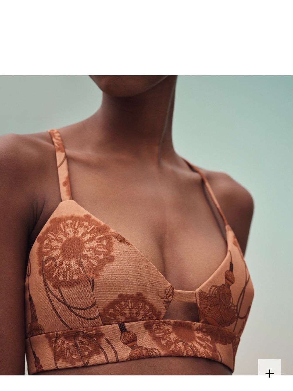 HERMES cliquetis bra crop top new 34